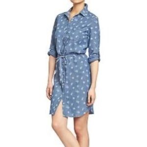 Old Navy Floral Denim Dress